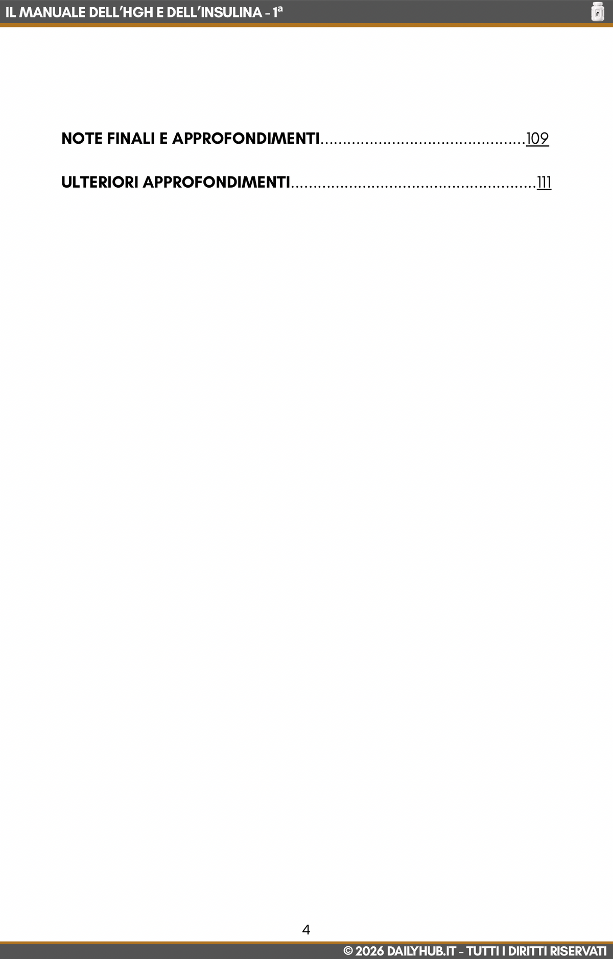 IL MANUALE DELL'HGH E DELL'INSULINA