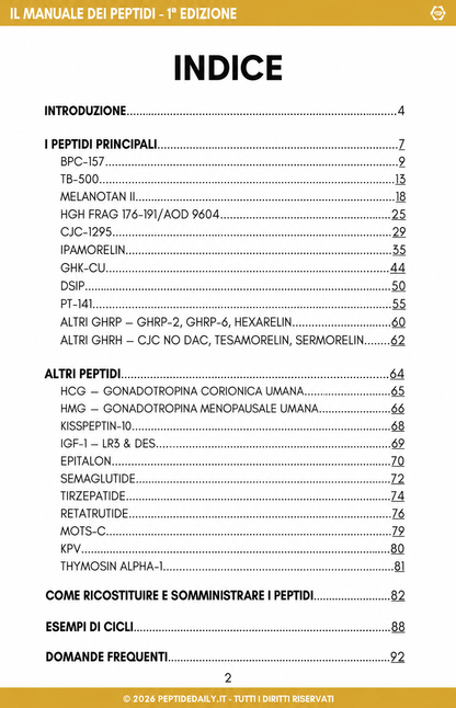 Anteprima Manuale dei Peptidi